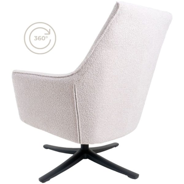 Fauteuil Ties - Bouclé - Naturel - Afbeelding 3