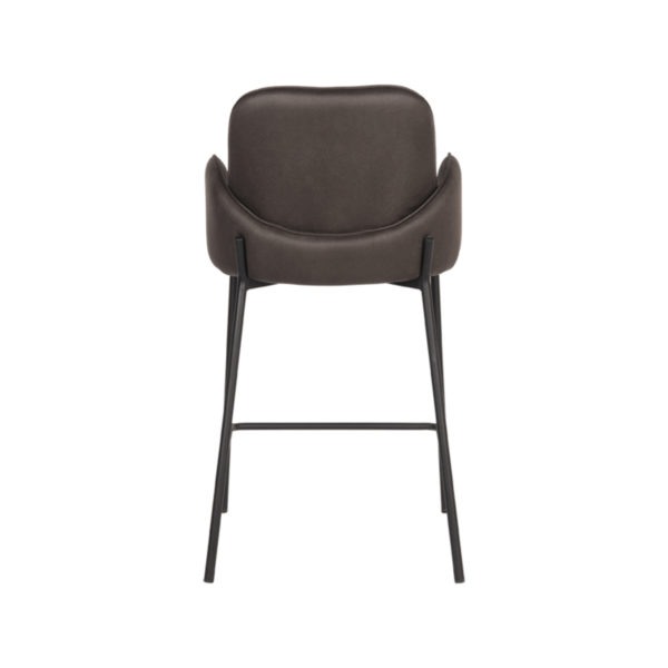 D-MAXX Barkruk Jari - Antraciet - Microfiber - Zithoogte 65 - Afbeelding 5
