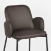D-MAXX Barkruk Jari - Antraciet - Microfiber - Zithoogte 65 - Afbeelding 6