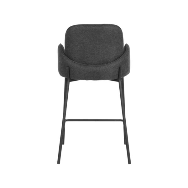 D-MAXX Barkruk Jari - Antraciet - Weave - Zithoogte 65 - Afbeelding 5