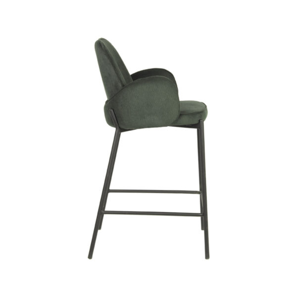 D-MAXX Barkruk Jari - Army green - Ribcord - Zithoogte 65 - Afbeelding 4