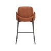 D-MAXX Barkruk Jari - Cognac - Microfiber - Zithoogte 65 - Afbeelding 5