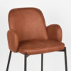 D-MAXX Barkruk Jari - Cognac - Microfiber - Zithoogte 65 - Afbeelding 6