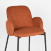 D-MAXX Barkruk Jari - Rust - Ribcord - Zithoogte 65 - Afbeelding 6