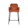 D-MAXX Barkruk Jari - Rust - Ribcord - Zithoogte 65 - Afbeelding 4