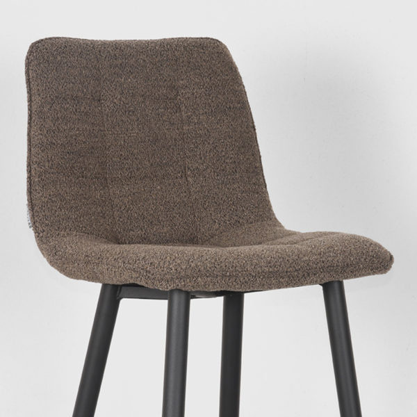 LABEL51 Barkruk Jelt - Bruin - Boucle - Zithoogte 78 - Afbeelding 6