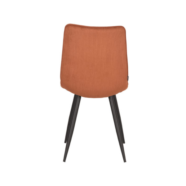 LABEL51 Eetkamerstoel Jort - Rust - Ribcord - Black Frame - Afbeelding 4