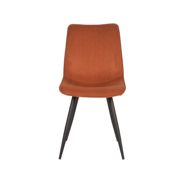 LABEL51 Eetkamerstoel Jort - Rust - Ribcord - Black Frame - Afbeelding 2