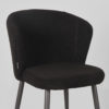 LABEL51 Eetkamerstoel Whirl - Zwart - Teddy - Black Frame - Afbeelding 5