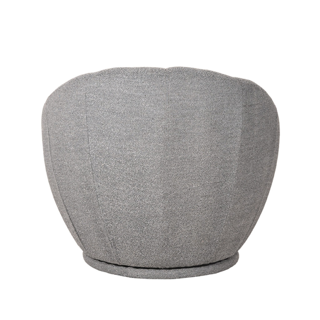 LABEL51 Fauteuil Crown - Grijs - Boucle - Afbeelding 5