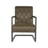 D-MAXX Fauteuil Denmark - Army green - Microfiber - Afbeelding 2