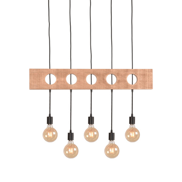 LABEL51 Hanglamp Timber - Zwart - Metaal - Afbeelding 2