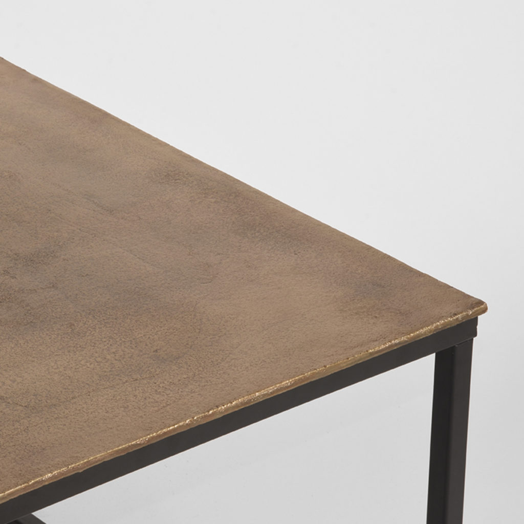 D-MAXX Salontafel Pride - Antiek goud - Metaal - 100 cm - Afbeelding 3