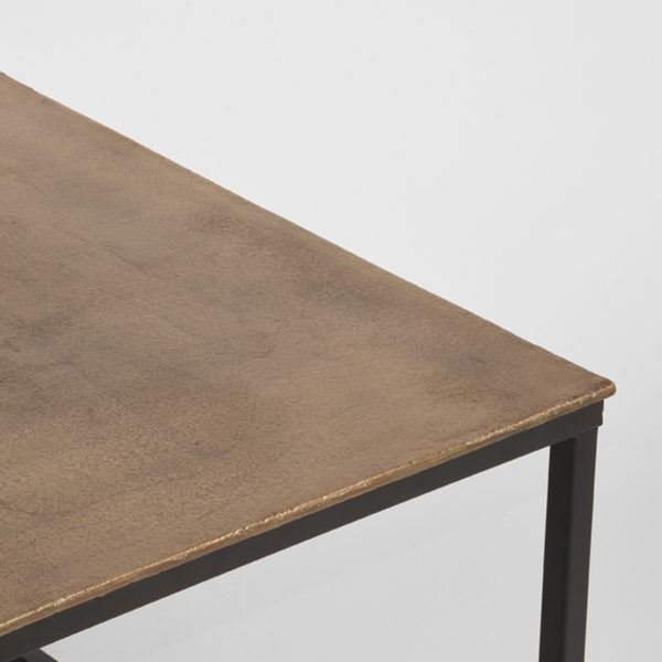 D-MAXX Salontafel Pride - Antiek goud - Metaal - 100 cm - Afbeelding 3