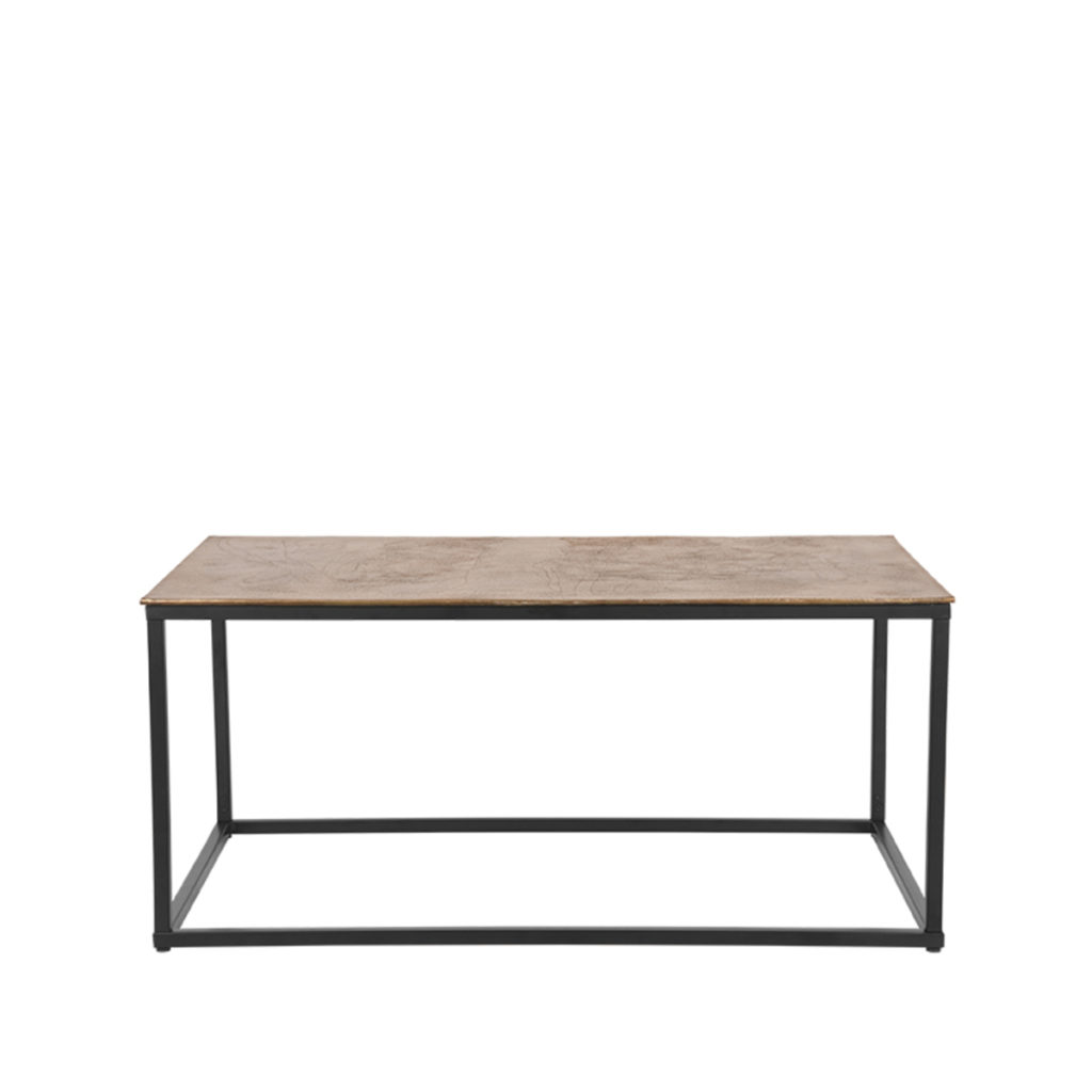 D-MAXX Salontafel Pride - Antiek goud - Metaal - 100 cm - Afbeelding 2