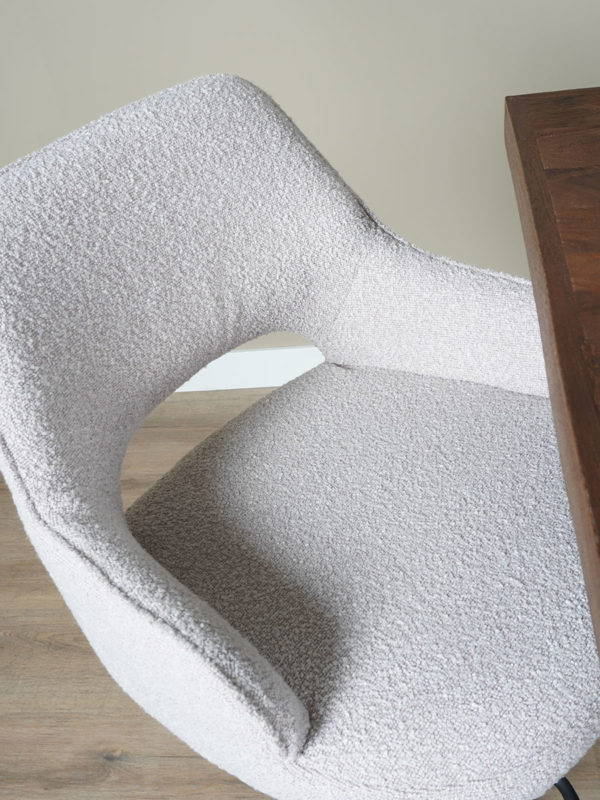 Barkruk Vivian - Bouclé - Naturel - Afbeelding 5