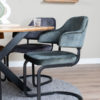 Eetkamerstoel Fox Army Green 21 - Vintage Velvet - Afbeelding 4