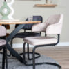 Eetkamerstoel Fox Naturel 07 - Vintage Velvet - Afbeelding 4