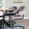 Eetkamerstoel Fox Taupe 08 - Vintage Velvet - Afbeelding 4