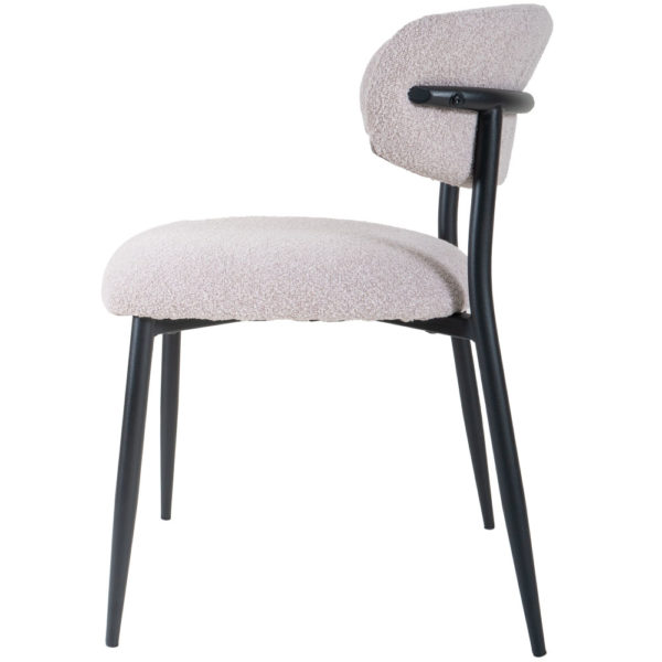 Eetkamerstoel Dion - Bouclé - Naturel - Afbeelding 2
