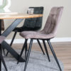 Eetkamerstoel Galgary Taupe 08 - Vintage Velvet - Afbeelding 4