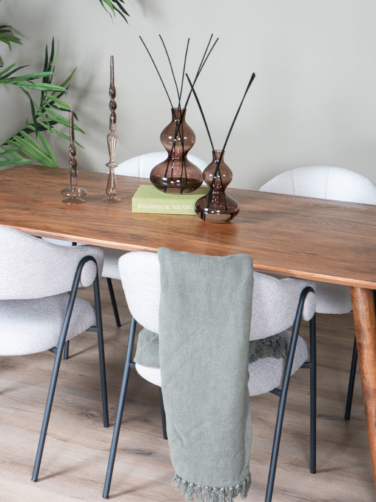 Eettafel James Bruin 180 x 90 cm - Afbeelding 3