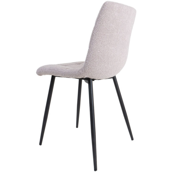 Eetkamerstoel Jenna - Bouclé - Naturel - Afbeelding 3
