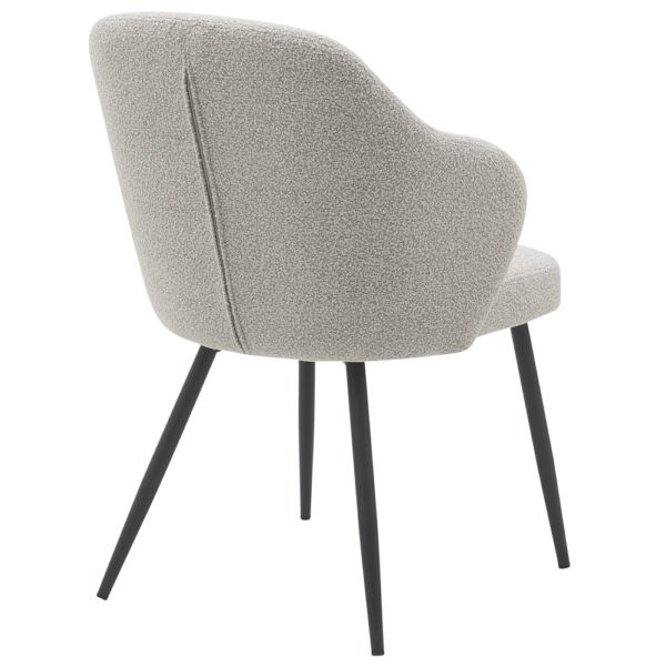 Eetkamerstoel Kendra - Bouclé - Naturel - Afbeelding 5