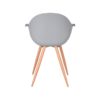 LABEL51 Eetkamerstoel Parma - Grijs - Kunststof - Oak Metal Woodcover - Afbeelding 5