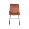 LABEL51 Eetkamerstoel Slim - Cognac - Microfiber - Black Frame - Afbeelding 3