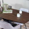 Eettafel Felix - Espresso Mangohout - 220 x 100 cm - Afbeelding 3