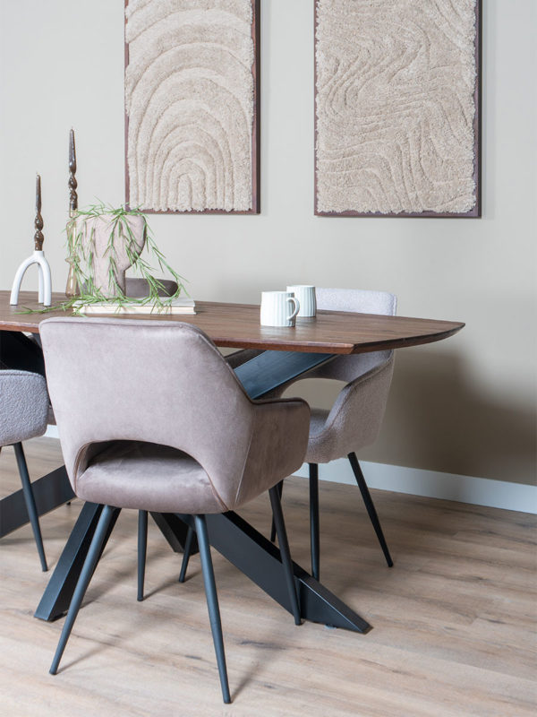 Eettafel Felix - Espresso Mangohout - 190 x 90 cm - Afbeelding 5