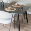 Eettafel James Zwart 180 x 90 cm - Afbeelding 2