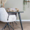 Eettafel James Zwart 180 x 90 cm - Afbeelding 4