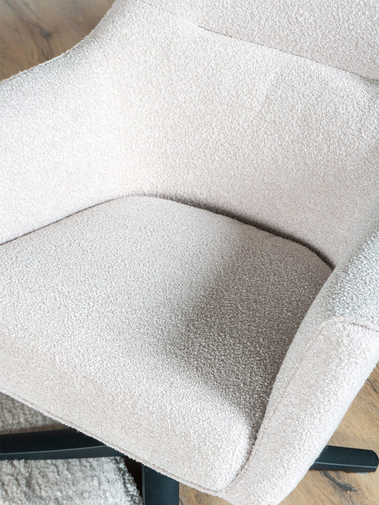 Fauteuil Ties - Bouclé - Naturel - Afbeelding 5