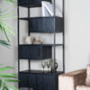 Kast Loek 210 x 80 cm - Zwart Mangohout - Afbeelding 2