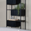 Kast Loek 210 x 80 cm - Zwart Mangohout - Afbeelding 5