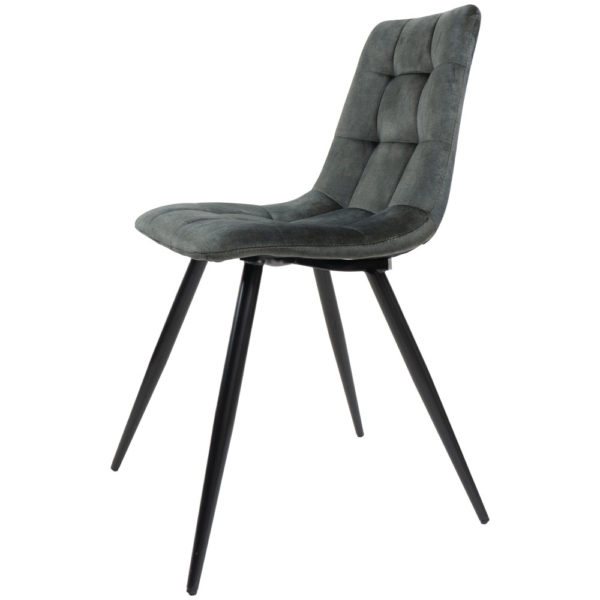 Eetkamerstoel Galgary Army Green 21 - Vintage Velvet - Afbeelding 2
