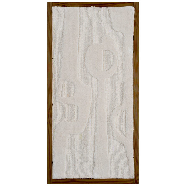 Wanddecoratie Devin Naturel - Wool Hanging 40 x 80 cm