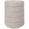 Poef Rosa Naturel 53 x ø43 cm