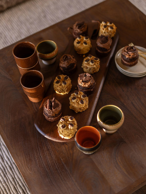Salontafel Bram - Espresso Mangohout - 80 x 80 cm - Afbeelding 3