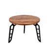 LABEL51 Salontafel Flintstone - Rough - Mangohout - 60 cm - Rond - Afbeelding 2