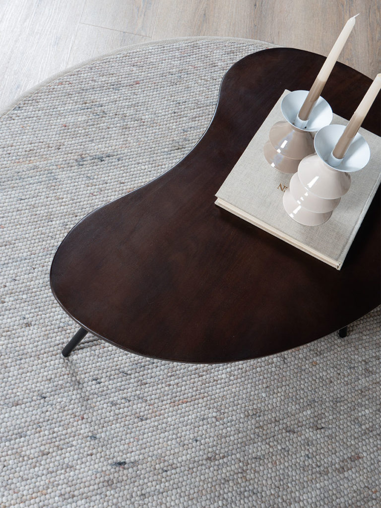 Vloerkleed Scott Donker Beige Rond ø200 cm - Afbeelding 3