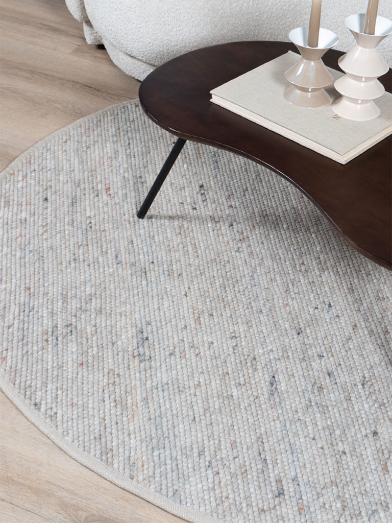 Vloerkleed Scott Donker Beige Rond ø200 cm - Afbeelding 5
