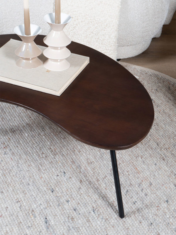 Vloerkleed Scott Donker Beige Rond ø200 cm - Afbeelding 4