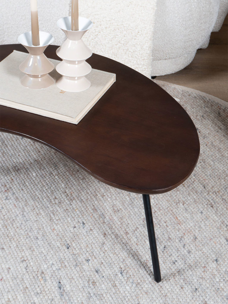 Vloerkleed Scott Donker Beige Rond ø160 cm - Afbeelding 4