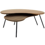 Salontafel Ludo Bruin - Organisch - Set van 2