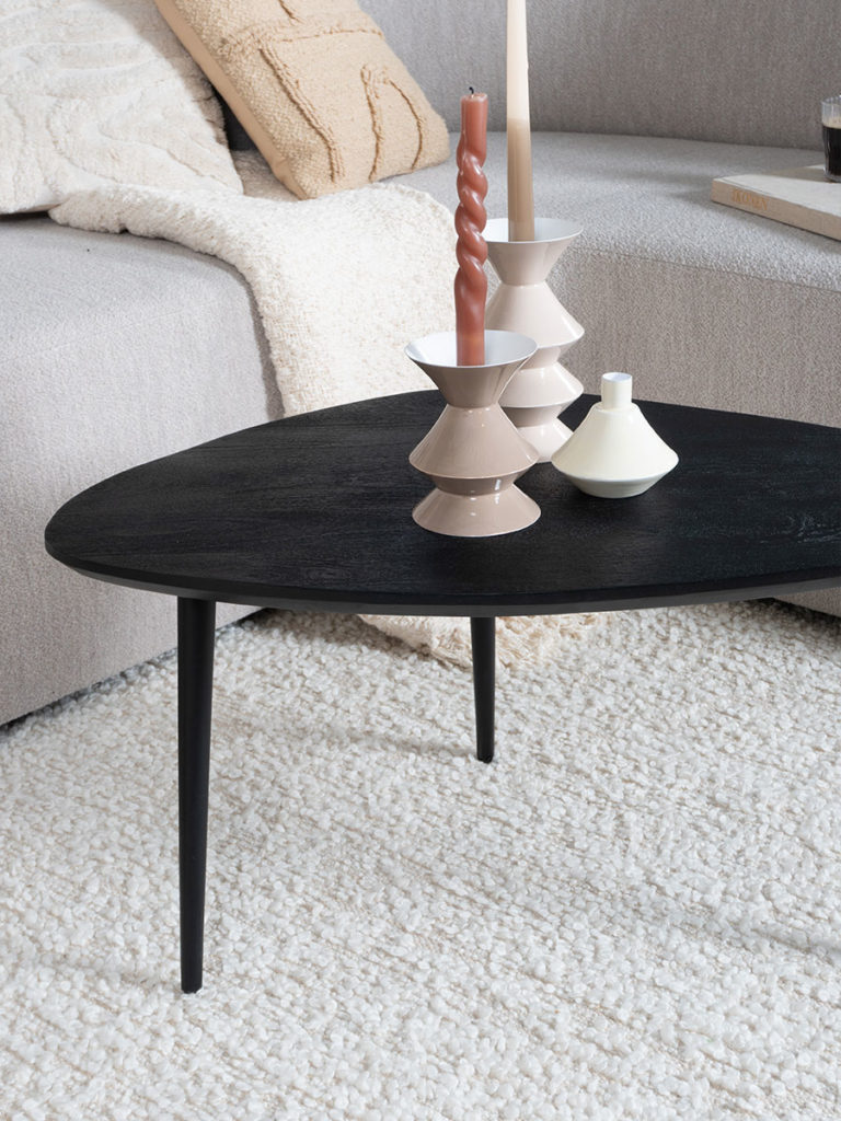 Salontafel Manon Zwart 80 x 50 cm - Afbeelding 3