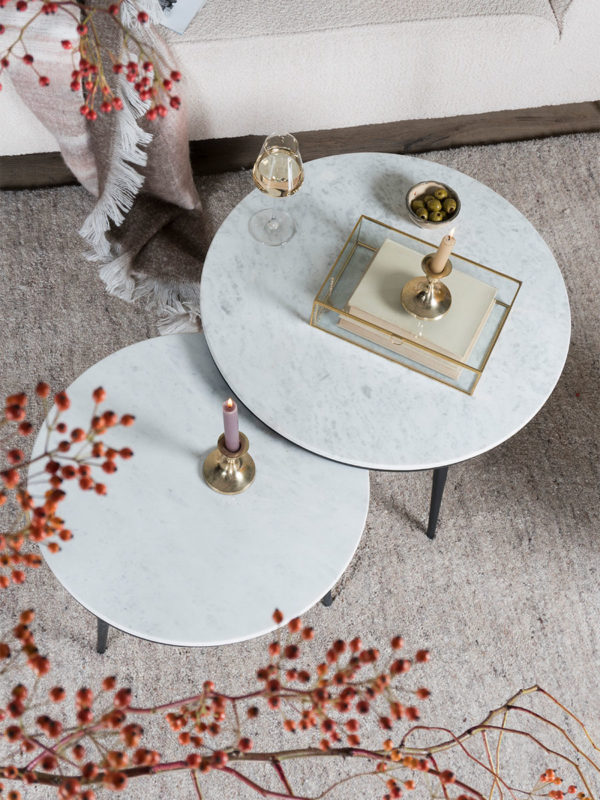 Salontafel Melle - Marmer - 55 cm - Afbeelding 4