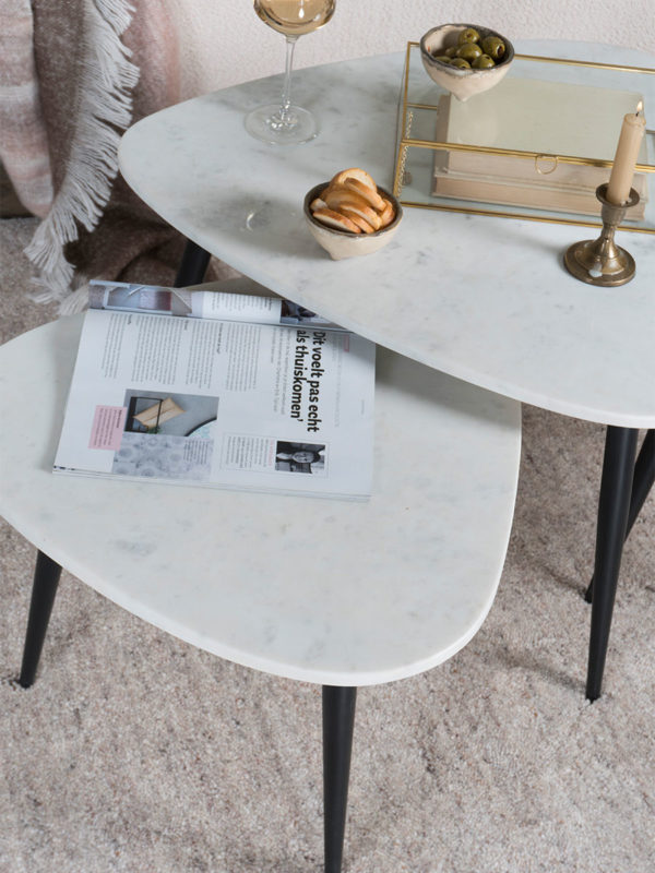 Salontafel Milou - Marmer - 55 cm - Afbeelding 5